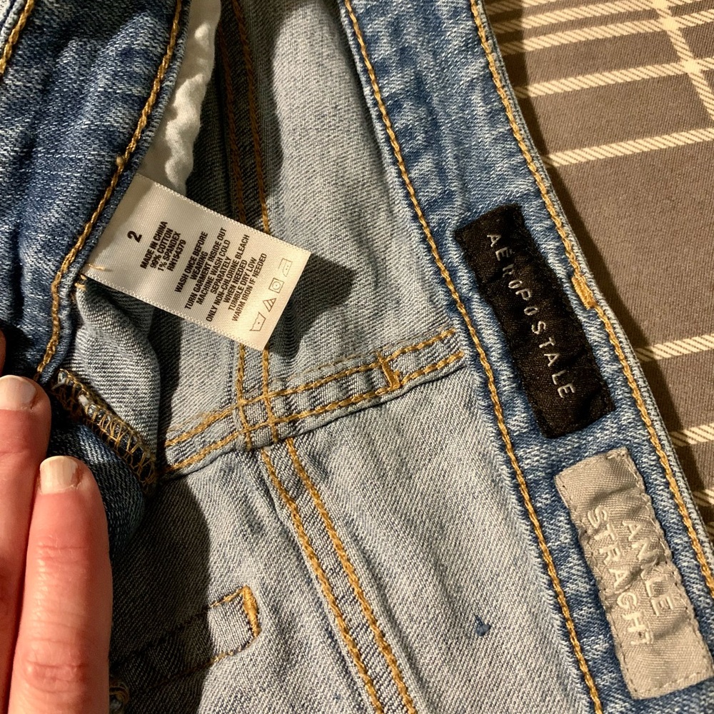 Women Aeropostale Ankle stretch jeans size 2 - Picture 3 of 10